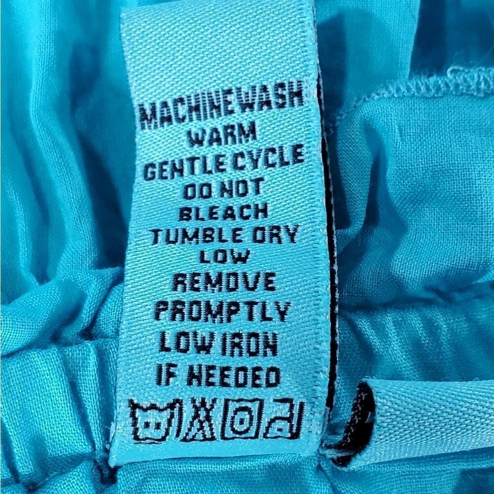 🦋Color Code Turquoise Layered Ruffle Skirt Medium - Picture 8 of 8